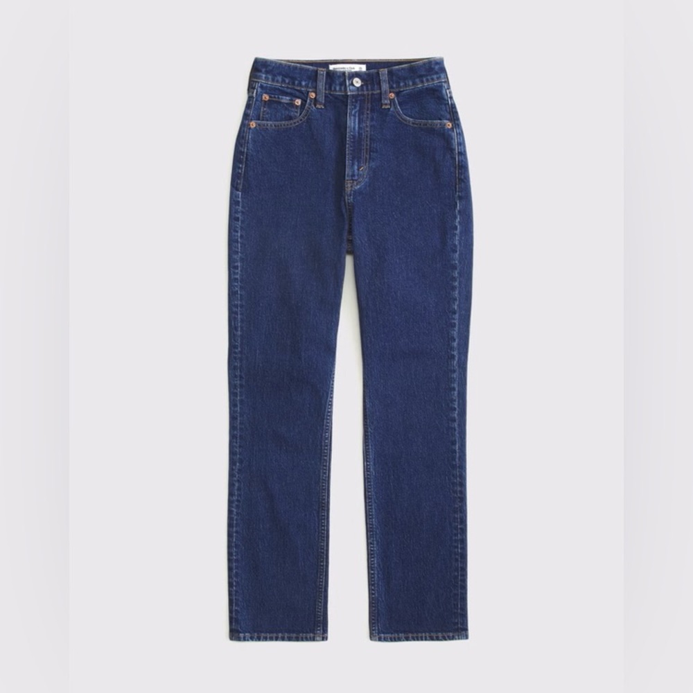 Abercrombie & Fitch The Ankle Straight Ultra High-Rise Jeans